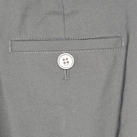 Authentic Burberry Women's Logo Wool Black Flare Leg Trouser Dress Pants Size 2 - Picture 6 of 12